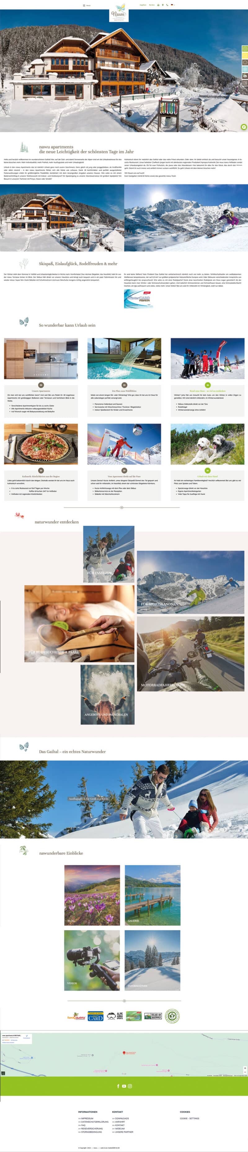 nawu apartments - Webdesign